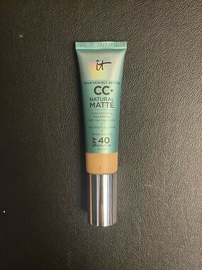 IT Cosmetics CC+ Cream Natural Matte Full Coverage Foundation SPF 40 Fair Warm